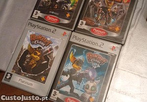 Lote Ratchet & Clank PS2 (4 Jogos)