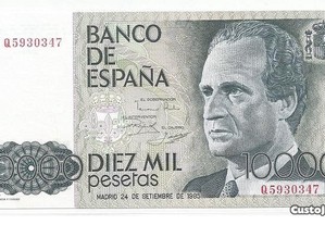 Espadim - Nota de 10.000 Pesetas de 1985 - Espanha