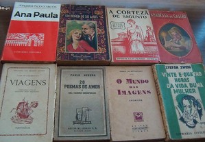 Livros antigos novelas, contos ,etc