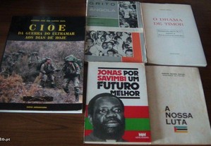 Livros sobre Africa,Angola,Moçambique,Guiné
