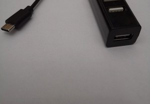HUB USB-C 4 portas Usb 2.0 Novo