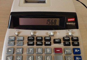 Máquina calculadora com rolo