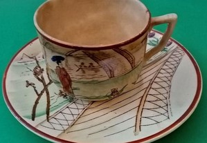 Chávena e pires de chá Massarelos Lusitania