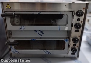 Forno de pizza com 2 cmaras (at 1 pizza de 35cm por cmara)