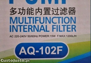 2 filtros internos sebo 1200L/H