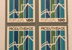 Quadra selos Jornadas da Produtividade - 1973
