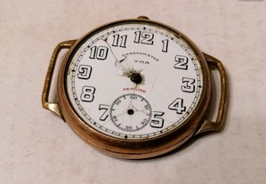 Relógio antigo corda cyma chronometre
