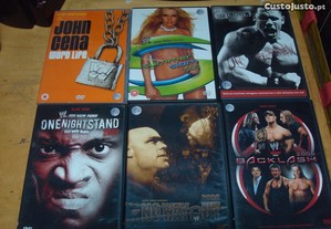 13 dvds originais wwe wrestling