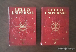 Enciclopédia Lello Universal 1 e 2, de 1976