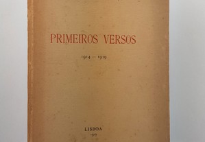 POESIA Thomaz Ribeiro Colaço // Primeiros Versos 1914-1919