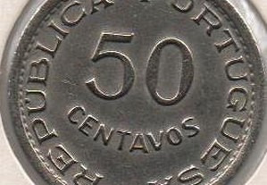 S. Tomé - 50 Centavos 1951 - bela