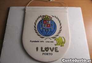 Galhardete I LOVE Porto Fundado em 2-08-1906 Igual dos dois Lados Of.Envio