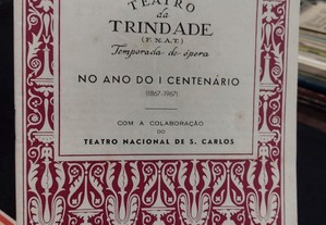 Programa Teatro da Trindade 1967 Centenário
