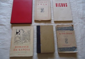 Diversos livros antigos os Gatos 1921-as três araças 1927-as pupilas do sr reitor etc