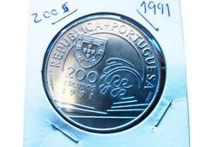 200 Escudos de 1991 Colombo e Portugal