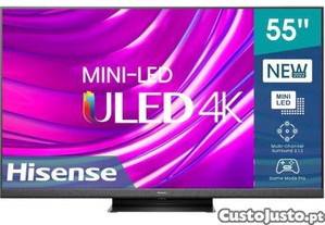    Televisão Hisense 55   4K Mini-LED   NOVA, com Smart TV (Netflix, YouTube, Prime, Disney+)