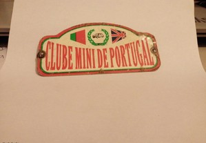 Placa do Clube Mini de Portugal