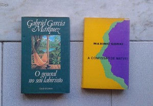 Obras de Gabriel Garcia Márquez e Maximo Gorki