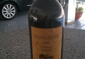 Garrafa vinho tinto quinta do cavalinho 1995
