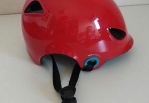 capacete para criança: 52 / 56 cm, vermelho