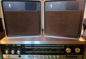 Rádio Siemens com colunas Philips vintage