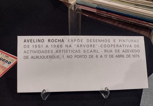 Convite Exposição Avelino Rocha 1973