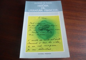 "Historia Literatura Francesa" de Georges de Plinval - 1ª Edição de 1982