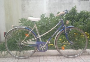 Bicicleta Bianchi senhora mixte classica vintage r28 700c azul Tam50