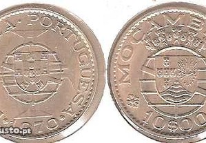 Moçambique - 10 Escudos 1970 - soberba
