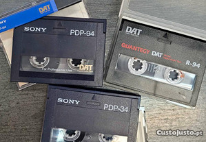 Cassetes DAT Sony e Quantegy (Ampex) 94minutos