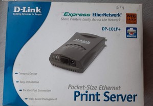 Print Server D-Link DP-101P+ (RJ-45 / Porta Paralela, Centronics) (Novo)