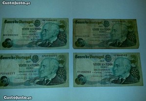 20$00 Escudos (4 Notas Gago Coutinho 1978)