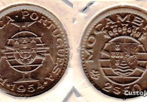 Moçambique - 2.50 Escudos 1954 - soberba
