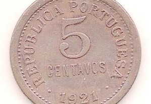 Moeda 5 Centavos 1921