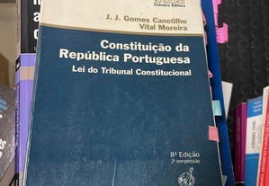 livro constituicao da republica portuguesa- coimbra editora