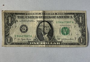 Nota de um Dólar série  G 1974