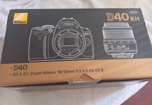 Máquina Fotográfica Nikon D40 Black