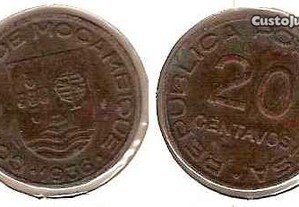 Moçambique - 20 Centavos 1936 - mbc+/bela
