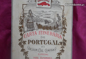 Carta Itenerária de Portugal. The Vacuum Oil Company. 1915.