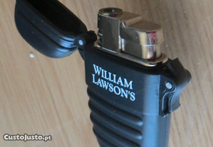 Isqueiro William Lawson´s Automático recarragável - Preto - Medida: 7 X 5 cm