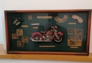 Quadro de trs dimenses com moto de 1936