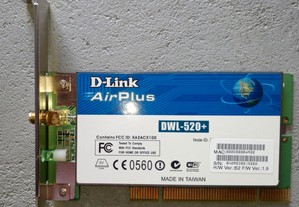 Placa Rede Wifi D-Link Dwl520+.