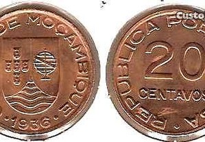 Moçambique - 20 Centavos 1936 - soberba rara