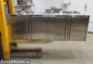 Armrio de parede em inox com portas de batente (1980x400x640mm)