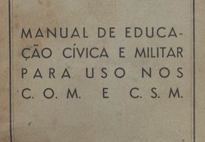 Manual de Educação Cívica e Militar para uso nos