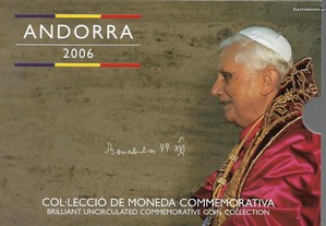Andorra - "Carteira Anual - Benedito XVI" - 2006 - Moedas
