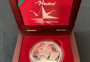 Moeda 10 Euros Prata Náutica V Série Ibero-americana 2003