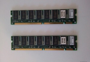 Memória RAM 2x32Mb PC66