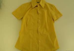 Camisa amarela da Benetton (senhora)