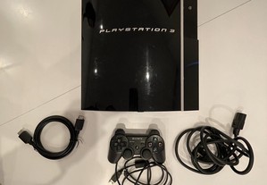 PlayStation 3 (consola, comando e cabos)